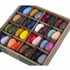 Open box  containing Crayon rocks crayons in  2 x 32 different colours.